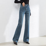 Korean-style Slim-fit Horn Mop Trousers