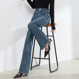 Korean-style Slim-fit Horn Mop Trousers