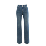 Korean-style Slim-fit Horn Mop Trousers