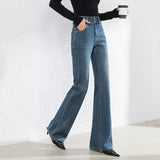 Korean-style Slim-fit Horn Mop Trousers